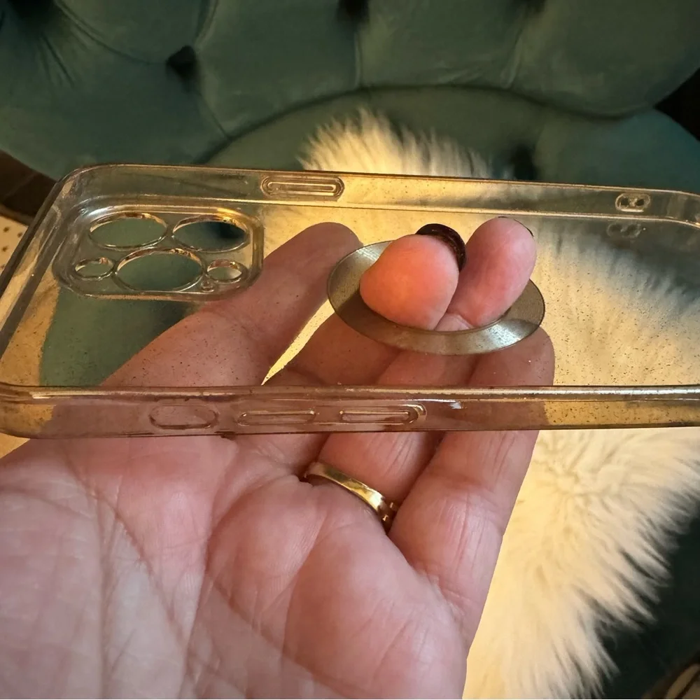 Shimmer Gold Clear Case for IPhone 13 Pro Max